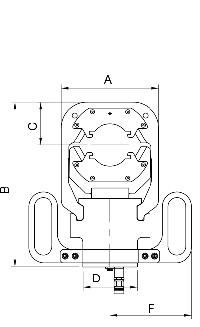 Pyplok Model 86 swaging tool dimensioned drawing